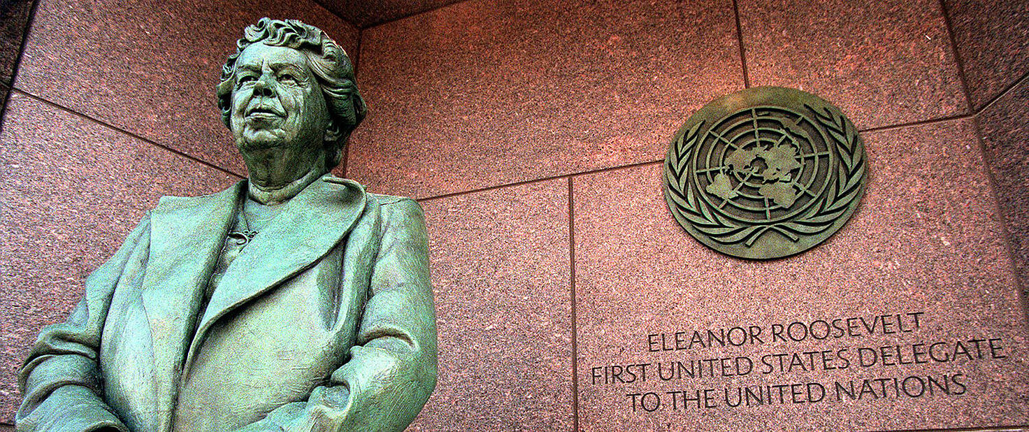 Una estatua de Eleanor Roosevelt en el Mall de Washington. © AP Photo/Brian Diggs
