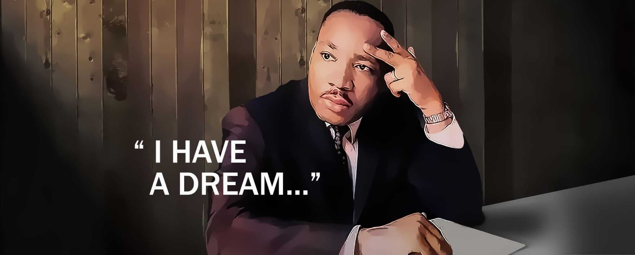 Ilustración de Martin Luther King