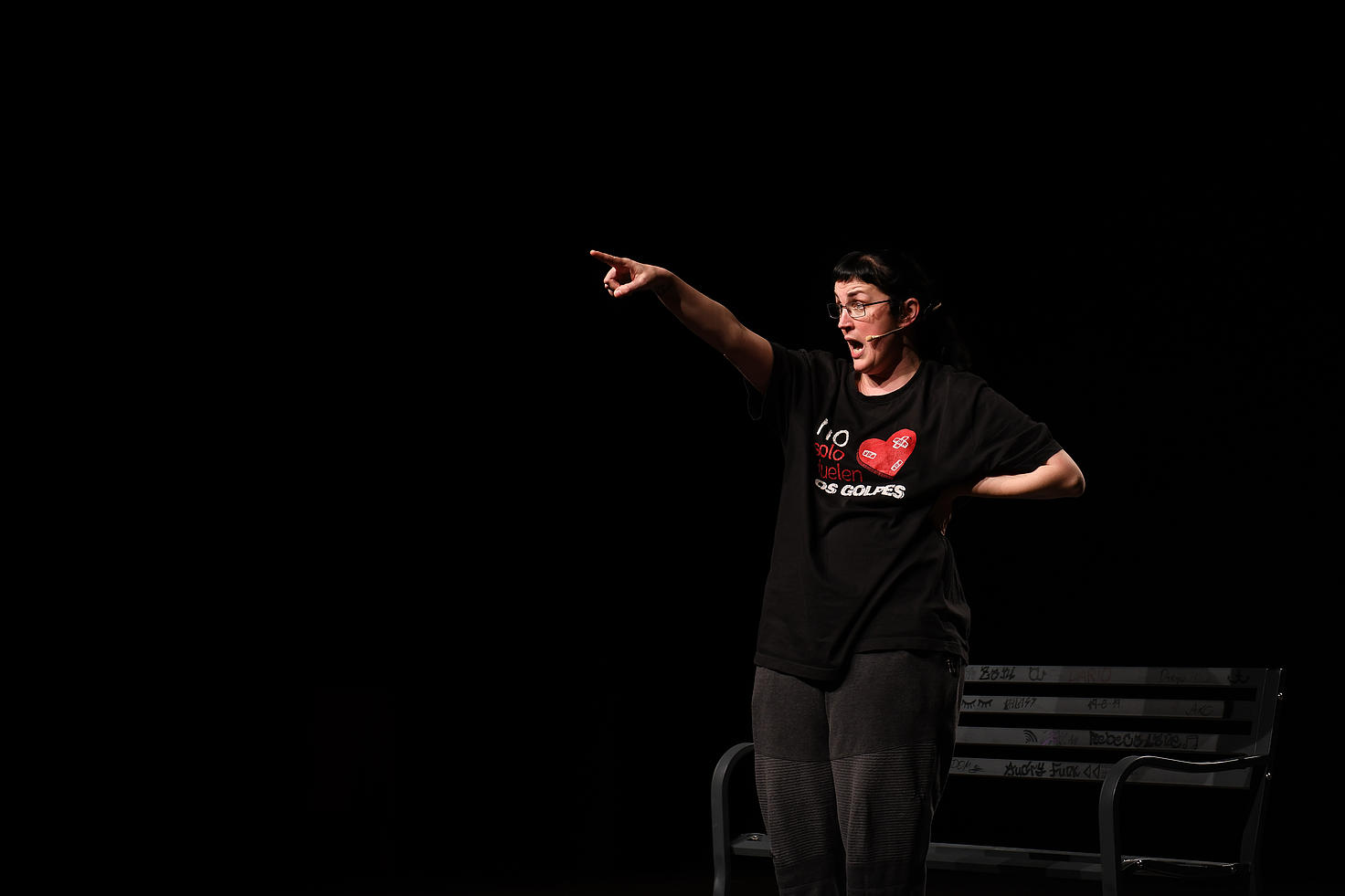 Pamela Palenciano durante unha das súas representacións. © Privada