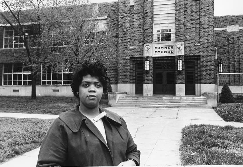 Linda Brown Smith no fue admitida en una escuela pública cuando tenía 9 años por ser negra